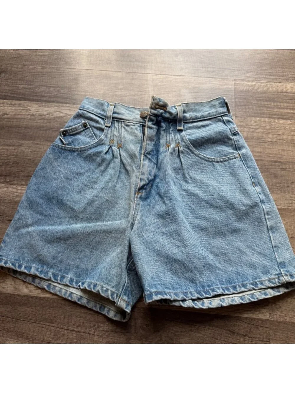 Vintage Esprit High-Waisted Denim Shorts Women’s Size 7 Blue Jean Casual Made In